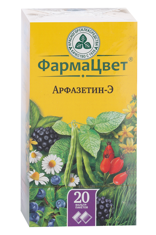 Арфазетин-Э ФармаЦвет, 2 г, 20 шт, сбор растительный-порошок