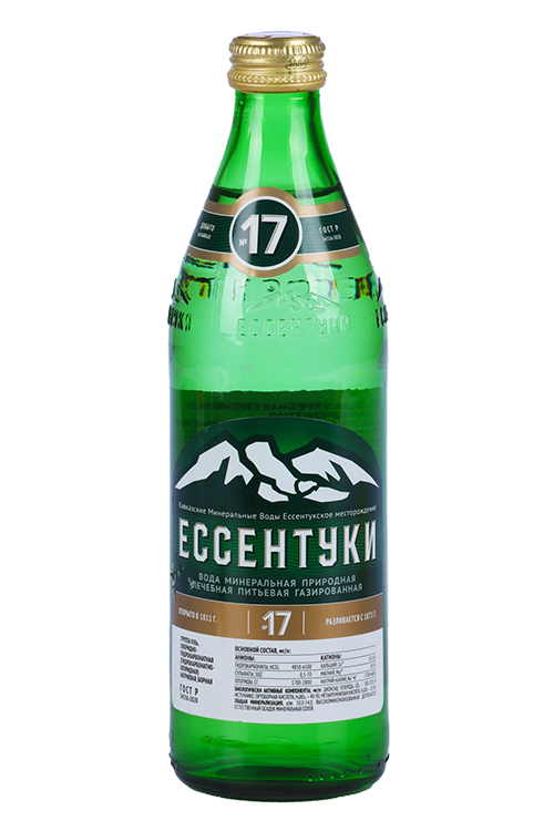 

Вода мин Ессентуки №17, 0,5 л, стекло винт