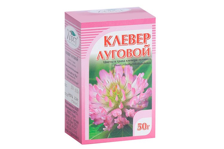 

Клевер луговой, 50 г, трава измельченая