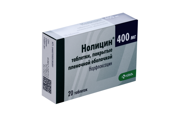 

Нолицин 400 мг, 20 шт, таблетки покрытые оболочкой