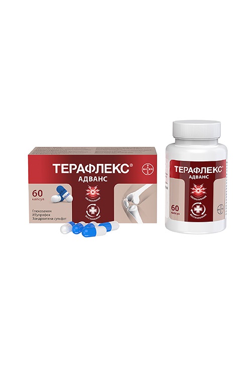 Терафлекс Адванс 250 мг+100 мг+200 мг, 60 шт, капсулы