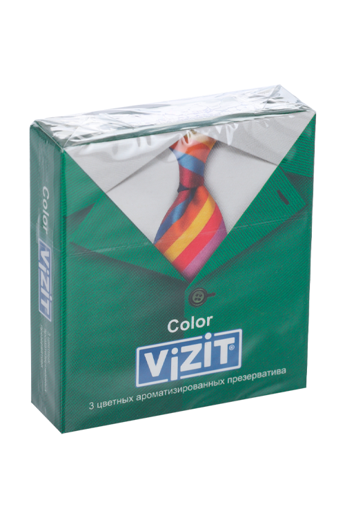 Презервативы Визит цветные, 3 шт