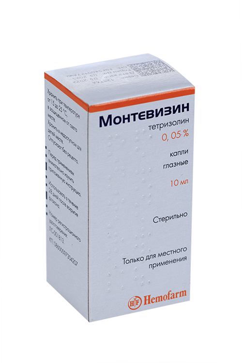 

Монтевизин 0.05%, 10 мл, капли глазные