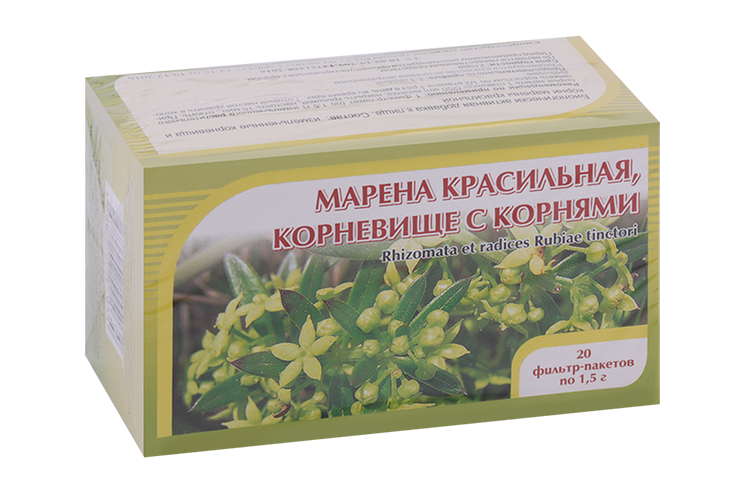 Марена красильная Хорст, 1,5 г, 20 шт, сырье измельченное ф/пак