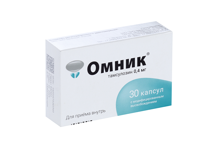 Омник 0.4 мг, 30 шт, капсулы с модифицированным высвобождением
