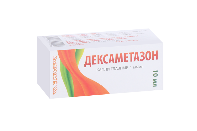 

Дексаметазон 0.1%, 10 мл, капли глазные