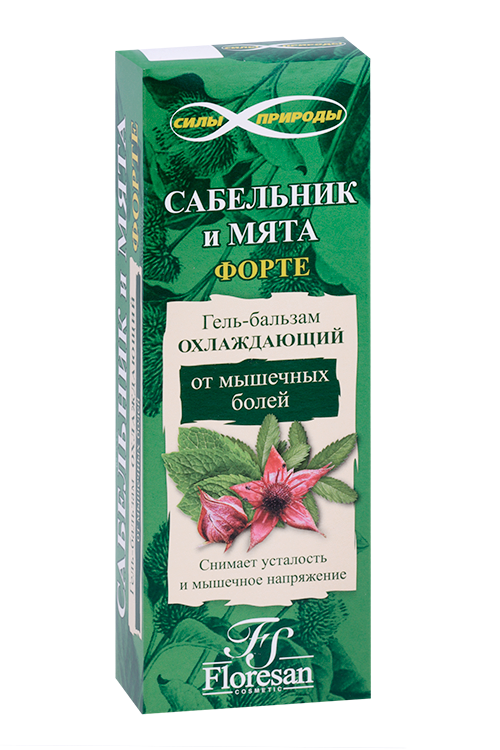 Гель-бальзам Floresan охлаждающий Сабельник/мята, 75 мл