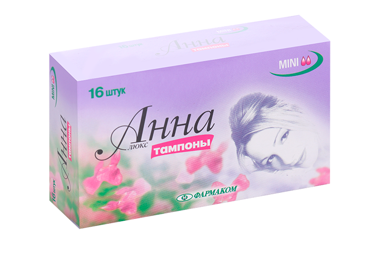 

Тампоны Анна Люкс мини, 16 шт