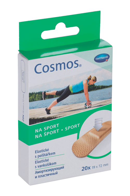 Пластырь Космос Спорт, 20 шт, (535423) пластырь sport cosmos космос 1 9см x 7 2см 20 шт