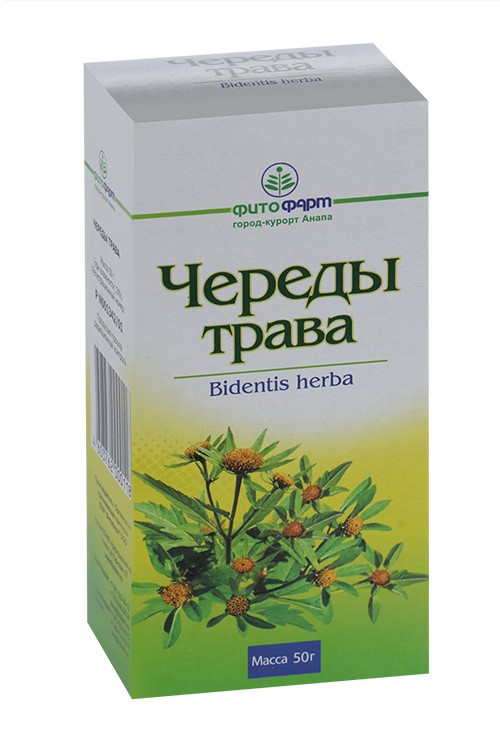 

Череды трава, 50 г, сырье растительное измельченное