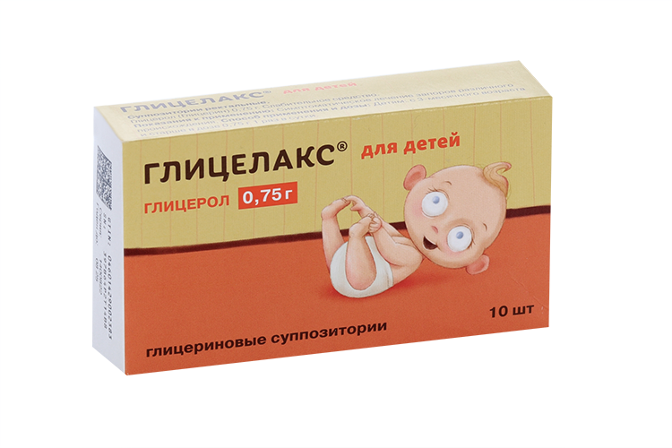 

Глицелакс 0.75 г, 10 шт, суппозитории ректальные