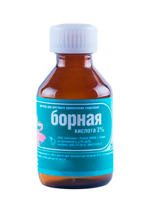 

Борная к-та 3%, 25 мл, раствор для наружного применения спиртовой