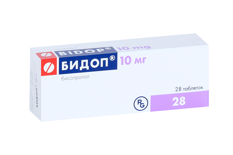 

Бидоп 10 мг, 28 шт, таблетки