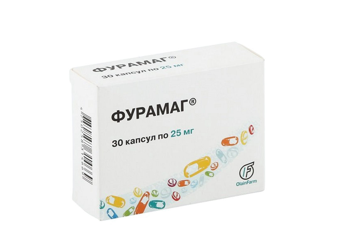 

Фурамаг 25 мг, 30 шт, капсулы