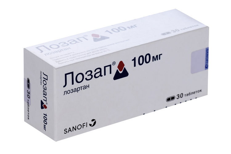 

Лозап 100 мг, 30 шт, таблетки покрытые пленочной оболочкой