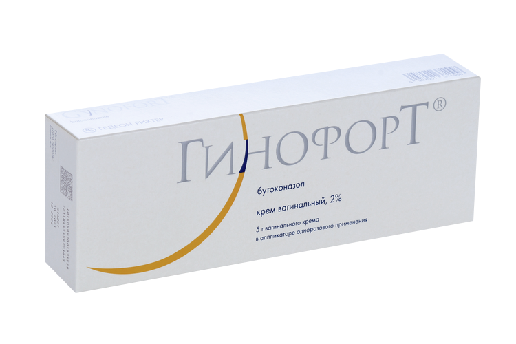 Гинофорт 20 мг/г аппликаторы, 5 г, крем вагинальный