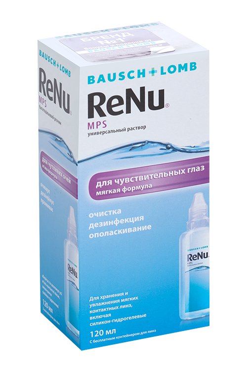 Реню МПС универсальный д/чувств глаз, 120 мл, раствор для ухода за линзами
