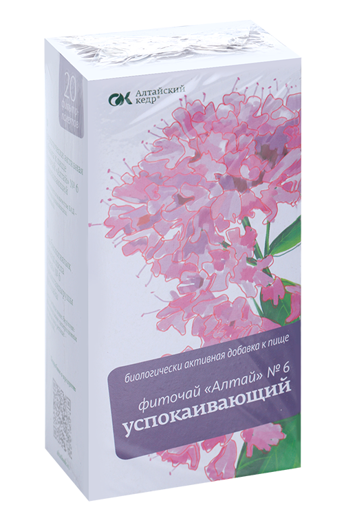 

Фиточай Алтай №6 Успокаивающий, 2 г, 20 шт