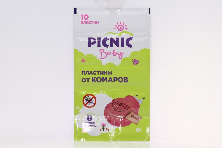 Пластины от комаров Пикник Бэби, 10 шт