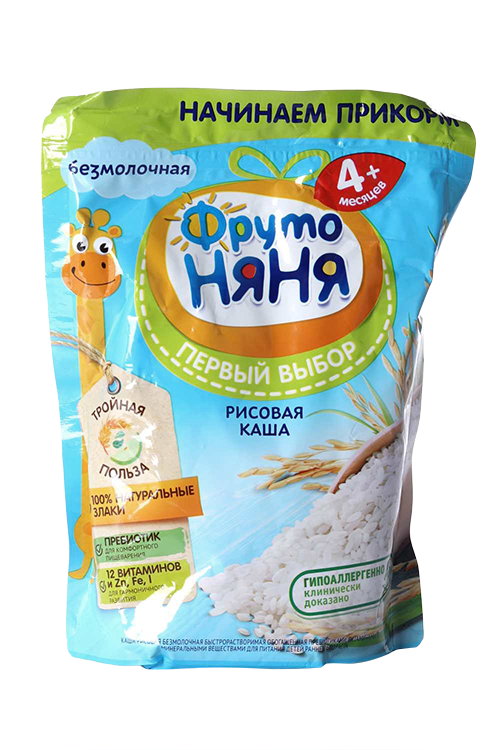 

Каша Фрутоняня рисовая б/молока, 200 г, сухая