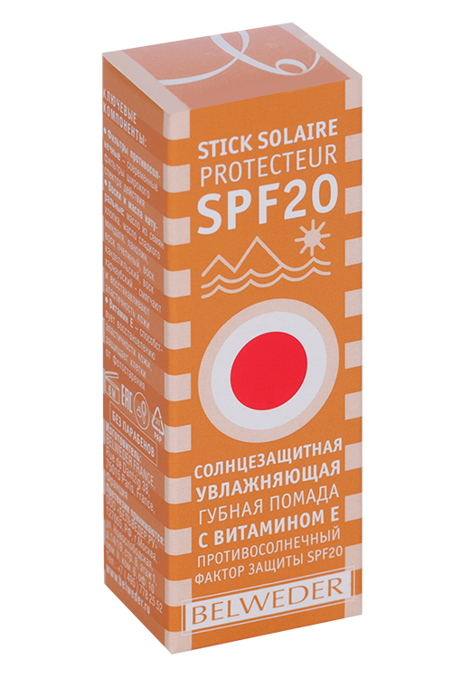 

Помада Бельведер увлаж солнце-защит/вит Е/SPF 20, 4 г