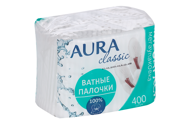 

Ватные палочки Аура, 400 шт