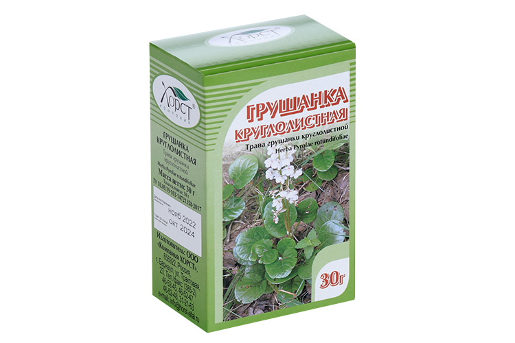 Грушанка круглолистная, 30 г, сырье растительное измельченное