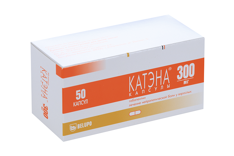 

Катэна 300 мг, 50 шт, капсулы