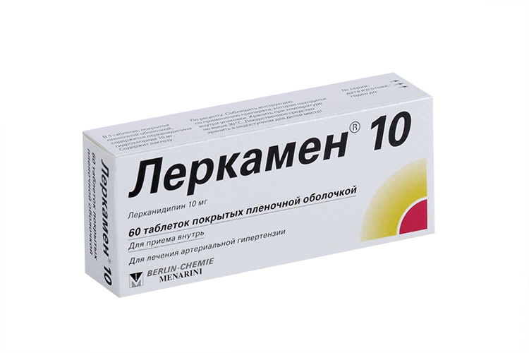 

Леркамен 10 10 мг, 60 шт, таблетки покрытые пленочной оболочкой