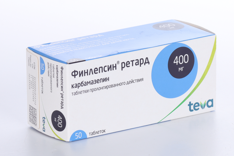 Финлепсин ретард 400 мг, 50 шт, таблетки пролонгированного действия