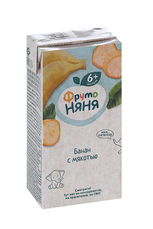 

Нектар Фрутоняня банан с мяк д/дет ранн возр (с 6 мес), 0,2 л