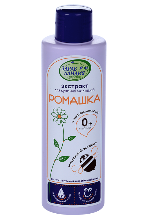 

Средство Страна Здравландия Экстракт ромашки/мелиссы д/купания дет, 250 мл