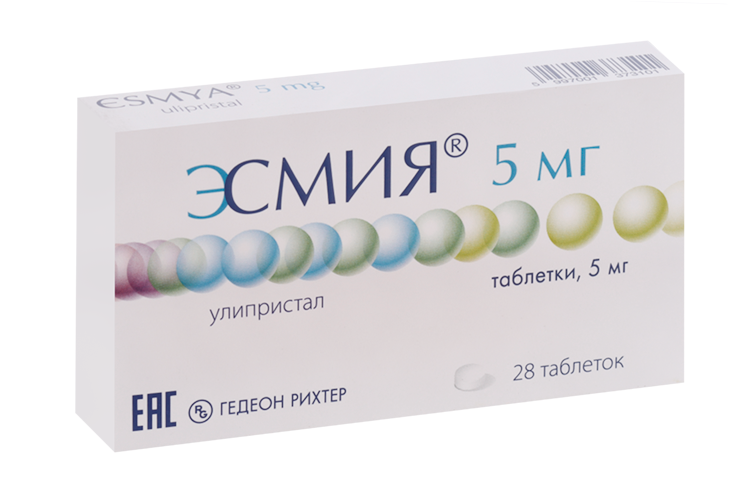 

Эсмия 5 мг, 28 шт, таблетки
