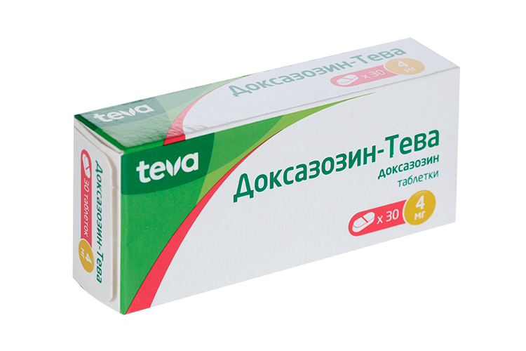 Доксазозин-Тева 4 мг, 30 шт, таблетки