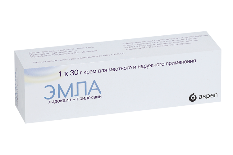

Эмла, 30 г, крем