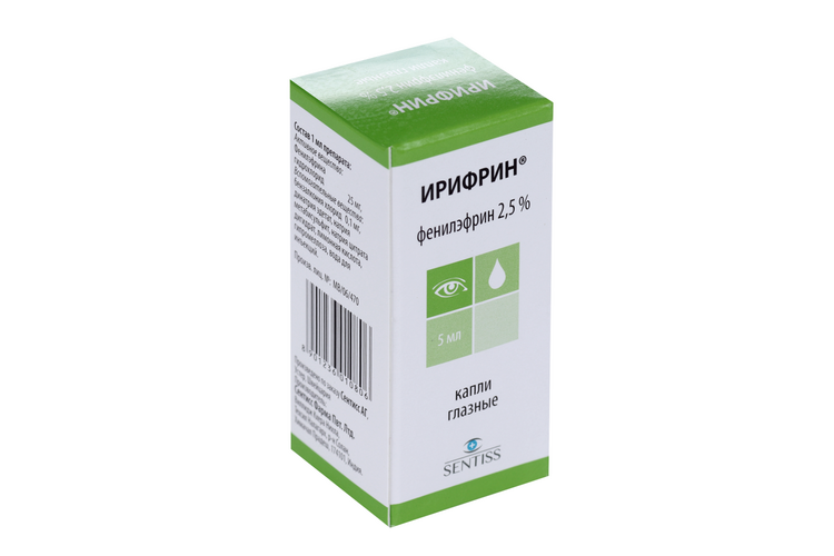 

Ирифрин 2.5%, 5 мл, раствор-глазные капли