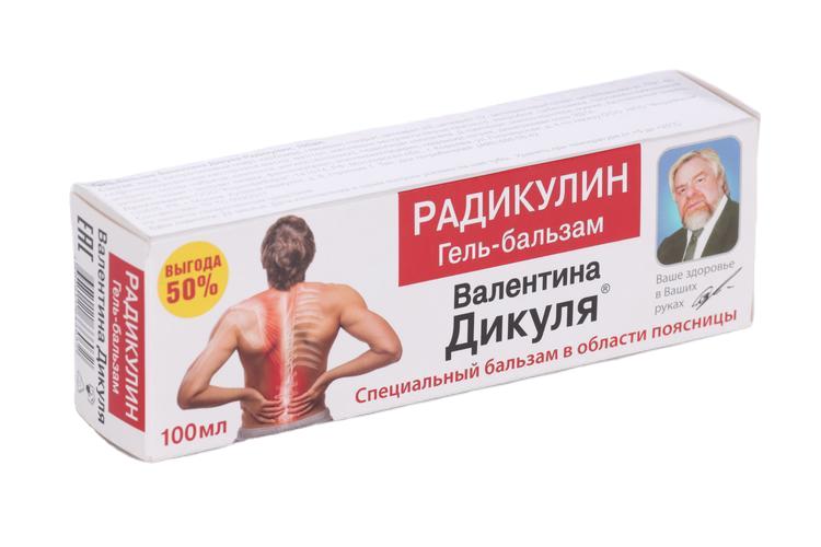 

Дикуля гель-бальзам Радикулин д/обл поясницы, 100 мл