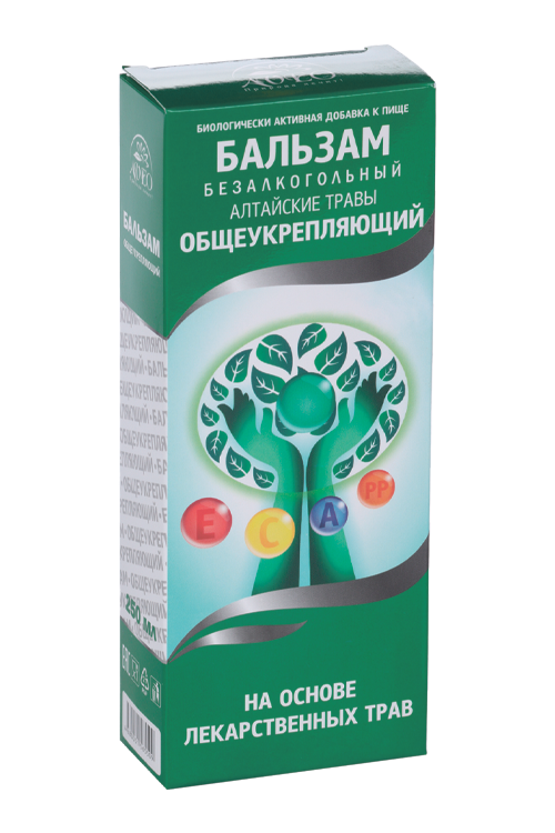 Бальзам Алтайские травы б/алког общеукрепляющий, 250 мл