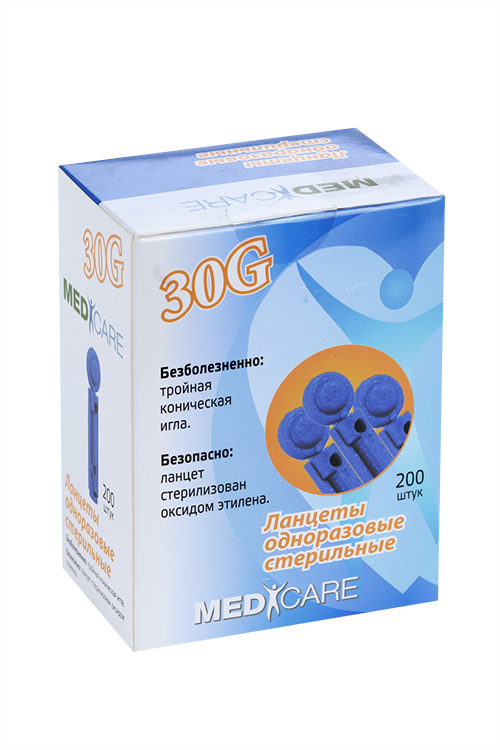 Ланцет Медикеа 30G, 200 шт