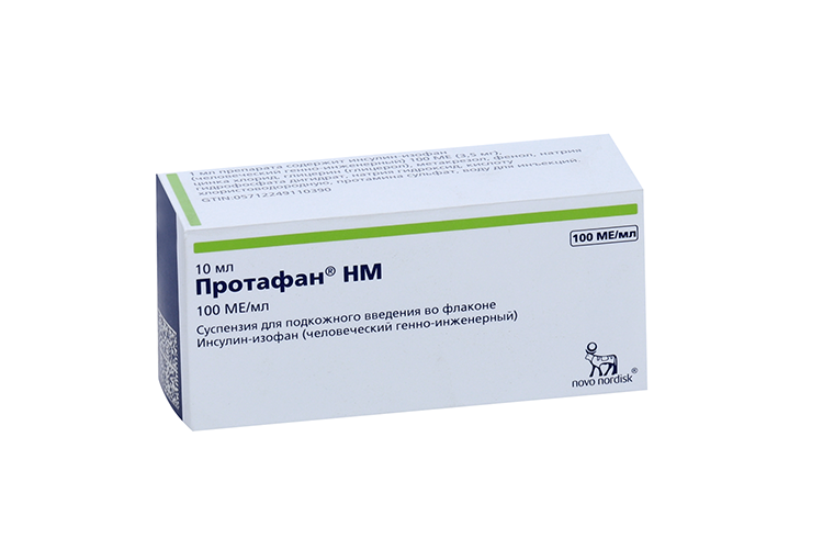 

Протафан HM 100 МЕ/мл, 10 мл, суспензия для подкожного введения