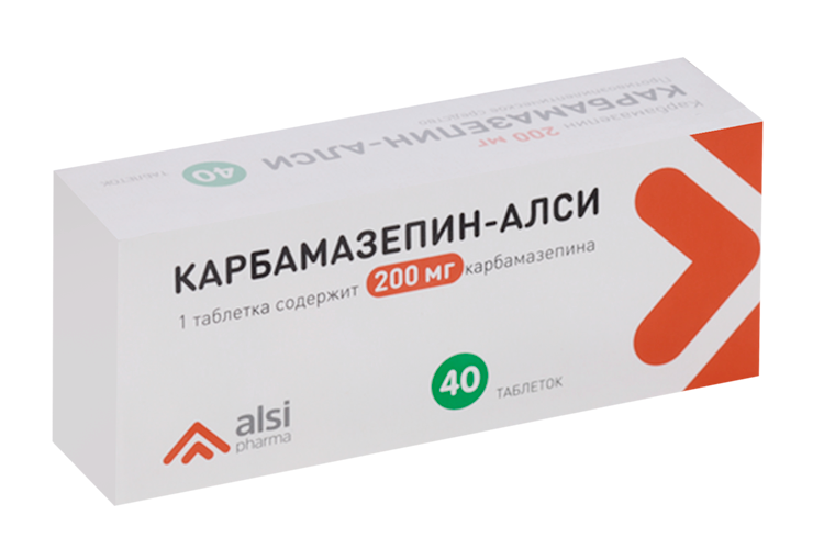Карбамазепин-АЛСИ 200 мг, 40 шт, таблетки