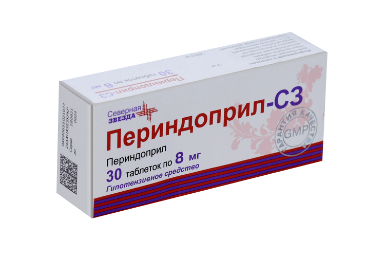 

Периндоприл-СЗ 8 мг, 30 шт, таблетки