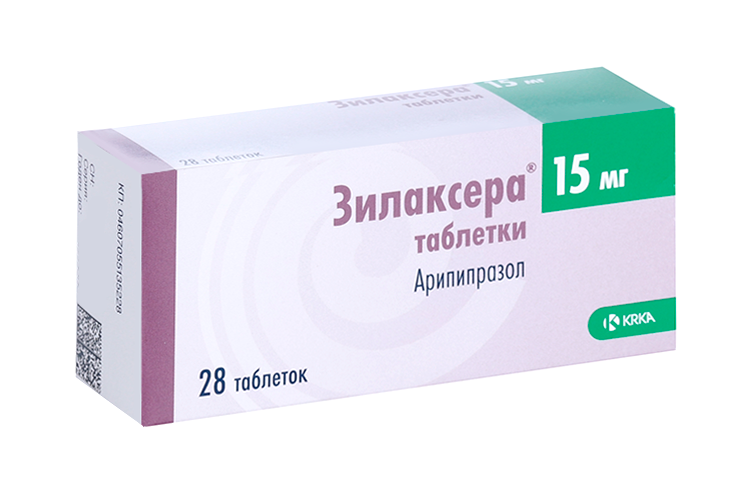 

Зилаксера 15 мг, 28 шт, таблетки
