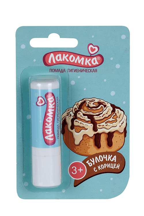 Помада Лакомка Булочка с корицей гигиен, 2,8 г