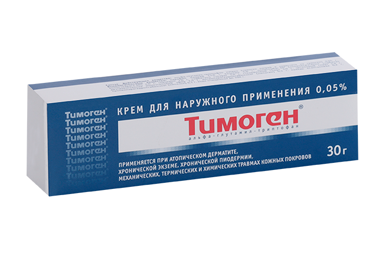 

Тимоген 0.05%, 30 г, крем для наружного применения