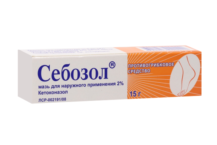 Себозол 2 %, 15 г, мазь для наружного применения