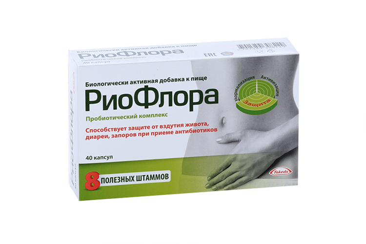 

РиоФлора, 400 мг, 40 шт, капсулы