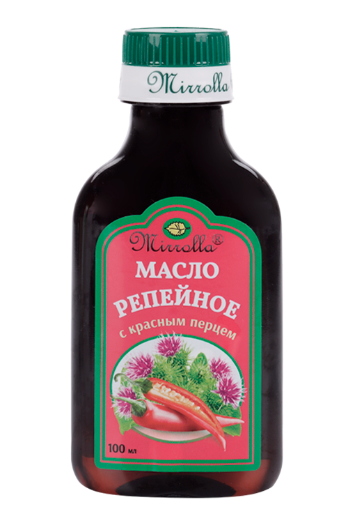 Масло Репейное с красным перцем, 100 мл