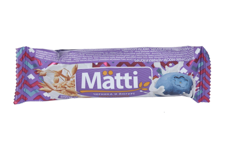 

Батончик мюсли Матти черника и йогурт, 24 г