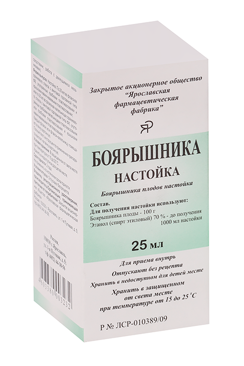 

Боярышника, 25 мл, настойка